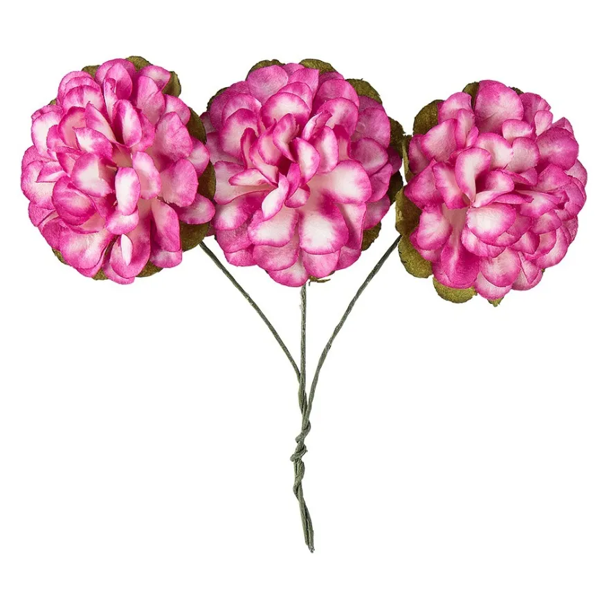 Deko-Blüten, Hortensien, Ø 3cm, 10 verschiedene Farben, 90 Stück