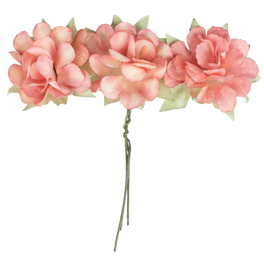 Deko-Blüten, Hortensien 2, Ø 3,5cm, verschiedene Farben, 90 Stück