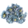 Deko-Blüten "Kamelie", Ø 6cm, blau, 10 Stück