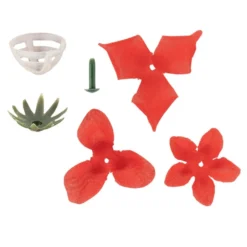 Deko-Blüte Rose, zum Selbstgestalten, rot, 501-teilig, 50 Stück