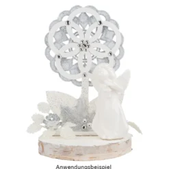 Deko-Blumen aus Holz zum Aufstellen, 14,5cm bis 15,5cm, 5 Stück