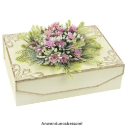 Deko-Busch, Blüten 4, 39,5cm lang, 12 Stängel, rosa Blüten