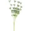 Deko-Busch, Blütenknospen 3, 43cm lang, 5 Stängel, weiße Knospen
