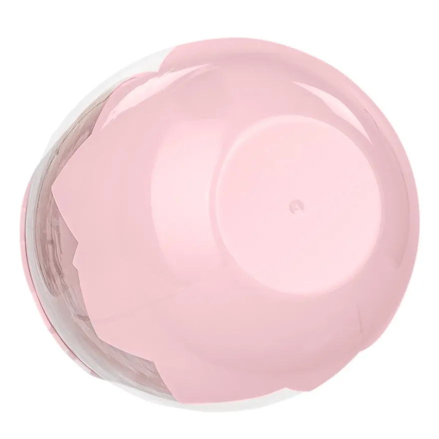 Deko-Ei, Deckel & Boden in Eierschalenoptik, Ø9,3cm, 13cm hoch, Schale in Pastellrosa