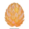 Deko-Eier, Ø 6,5cm, 10cm hoch, apricot, 2 Stück