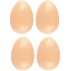 Deko-Eier, Ø 5,5cm, 8cm hoch, apricot, 4 Stück