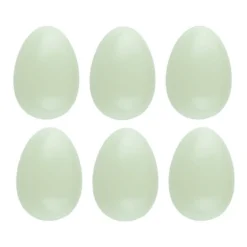 Deko-Eier, Ø 4,5cm, 6cm hoch, pastellgrün, 6 Stück
