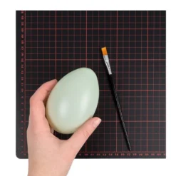 Deko-Eier, Ø 6,5cm, 10cm hoch, pastellgrün, 2 Stück