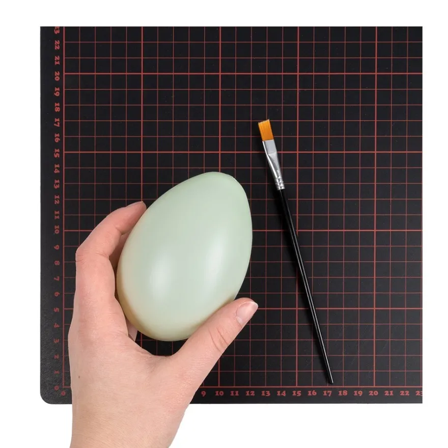 Deko-Eier, Ø 6,5cm, 10cm hoch, pastellgrün, 2 Stück