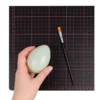Deko-Eier, Ø 5,5cm, 8cm hoch, pastellgrün, 4 Stück