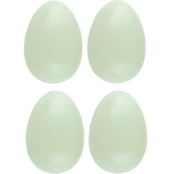 Deko-Eier, Ø 5,5cm, 8cm hoch, pastellgrün, 4 Stück