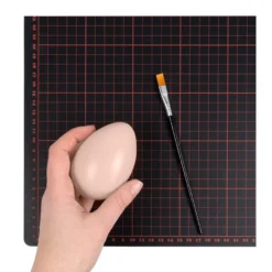 Deko-Eier, Ø 5,5cm, 8cm hoch, pastellrosa, 4 Stück