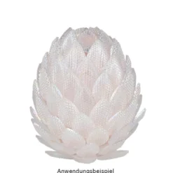 Deko-Eier, Ø 6,5cm, 10cm hoch, pastellrosa, 2 Stück