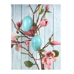 Deko-Eier Ø 6,5cm, 10cm hoch, pastelltürkis, 2 Stück