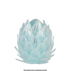 Deko-Eier, Ø 5,5cm, 8cm hoch, pastelltürkis, 4 Stück
