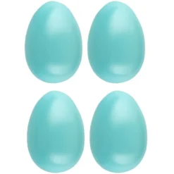 Deko-Eier, Ø 5,5cm, 8cm hoch, pastelltürkis, 4 Stück