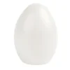 Deko-Eier mit runder Öffnung, Ø 6,1cm, 8cm hoch, transluzent, weiß, 4 Stück