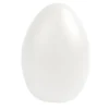 Deko-Eier mit runder Öffnung, Ø 8,7cm, 12cm hoch, transluzent, weiß, 2 Stück