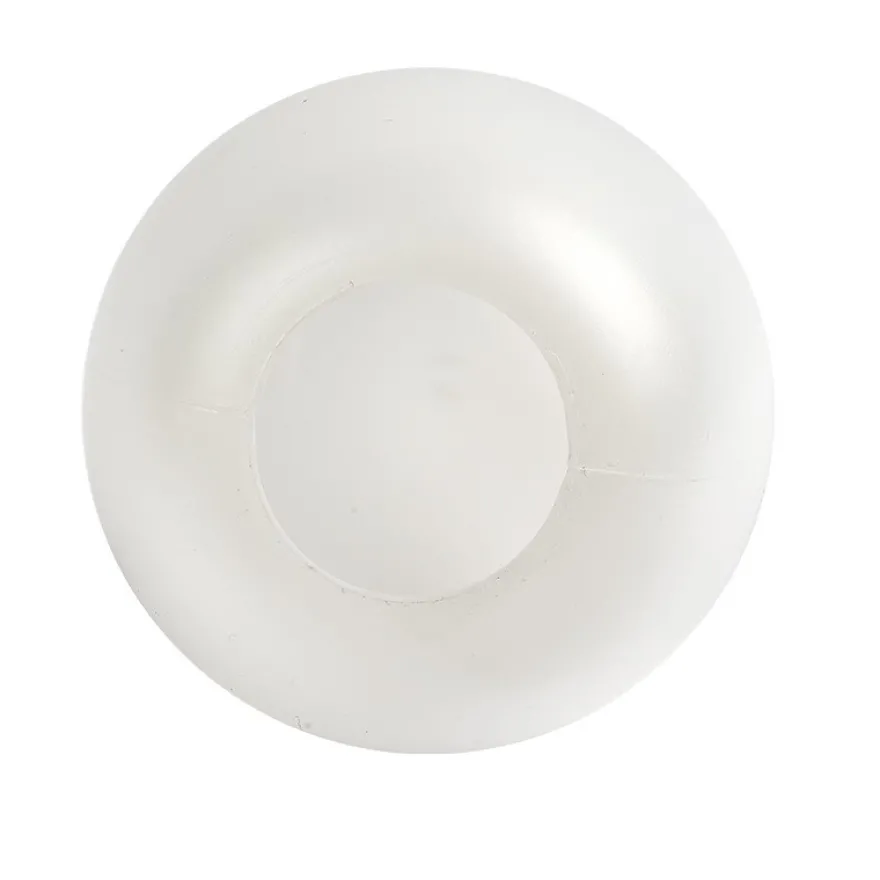 Deko-Eier mit runder Öffnung, Ø 8,7cm, 12cm hoch, transluzent, weiß, 2 Stück