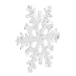 Deko-Eiskristalle 2, Ø 10cm x 0,3cm, klar, 4 Stück