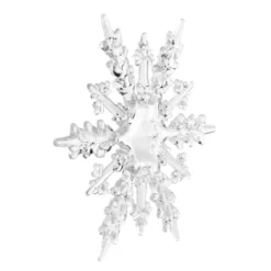 Deko-Eiskristalle 1, Ø 10,5cm x 0,8cm, klar, 4 Stück