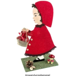 Deko-Engel aus Holz zum Aufstellen, 31cm x 19,2cm, mit Podest