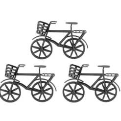 Deko-Fahrräder 2, Rohlinge, 11,5cm x 8,5cm x 3,3cm, 3 Stück