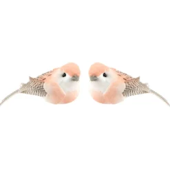 Deko-Federvögel, 5cm x 2,4cm x 2,3cm, 5 verschiedene Farben, 10 Stück