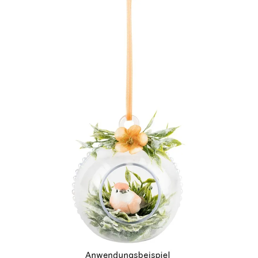 Deko-Federvögel, 5cm x 2,4cm x 2,3cm, 5 verschiedene Farben, 10 Stück