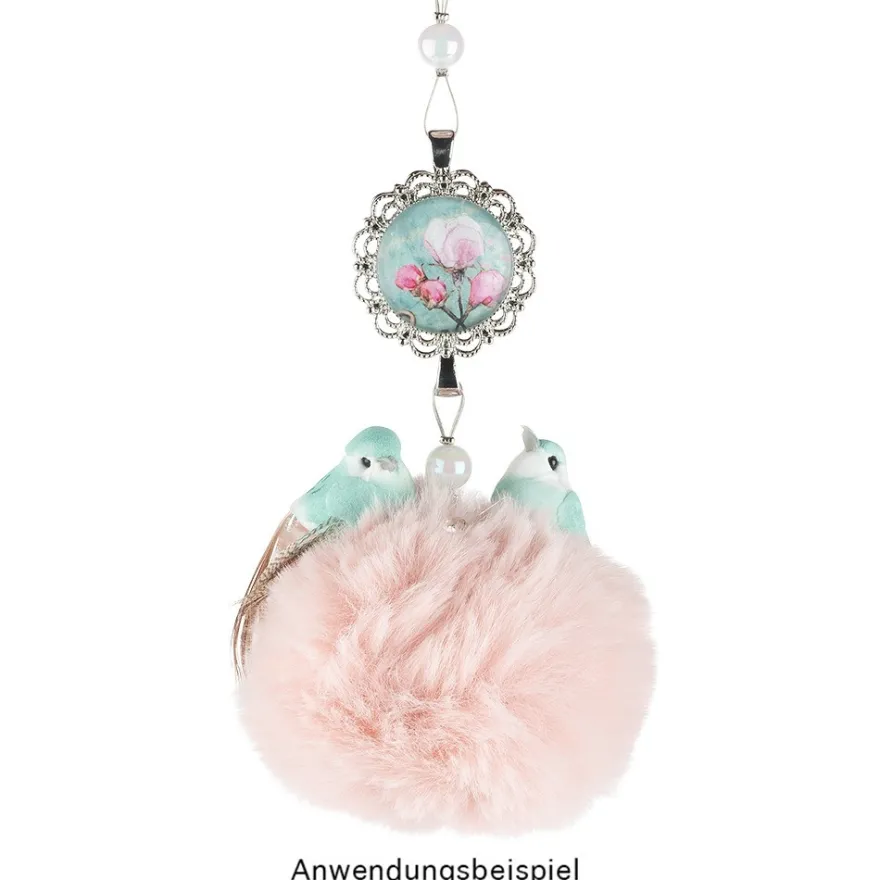 Deko-Federvögel, 5cm x 2,4cm x 2,3cm, 5 verschiedene Farben, 10 Stück