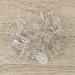 Deko Fenster- & Türhaken, 2cm x 2,8cm x 3,4cm, transparent, 20 Stück