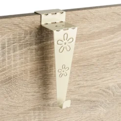 Deko-Fenster- & Türhaken, Design 3, 13,4cm x 4cm x 4,5cm, creme, 2 Stück