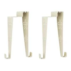 Deko-Fenster- & Türhaken, Design 3, 13,4cm x 4cm x 4,5cm, creme, 2 Stück