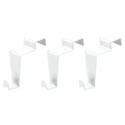 Deko-Fenster- & Türhaken, Design 2, 6,5cm x 3cm x 6,1cm, weiß, 3 Stück