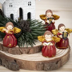 Deko-Figuren, Engelchen, stehend und musizierend, 4 Stück