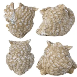 Deko-Figuren, Eulen, verschiedene Größen, 4 Stück
