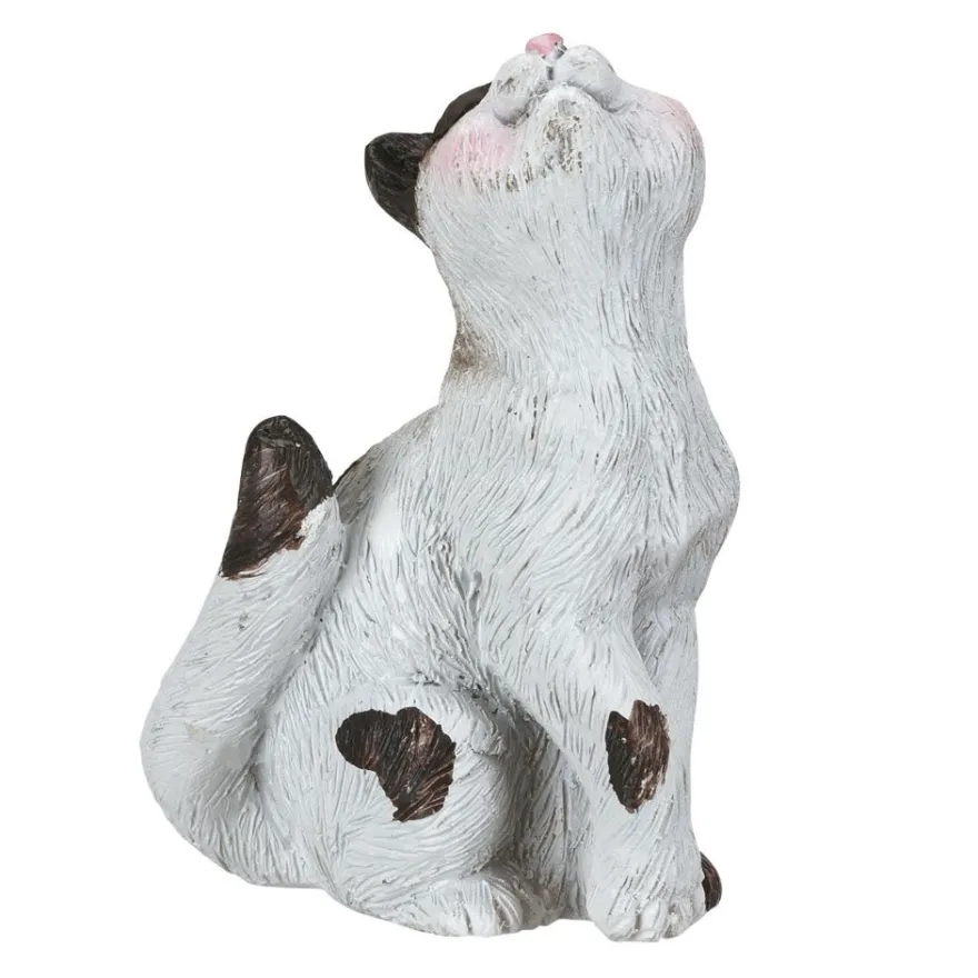 Deko-Figuren, Katzen, ca. 5 cm und 6 cm hoch, 2 Stück