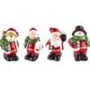 Deko-Figuren, Weihnachten 2, 7cm hoch, stehend, 4 Stück