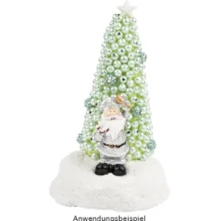 Deko-Figuren, Weihnachtsmänner, 7,5cm, 4 Stück