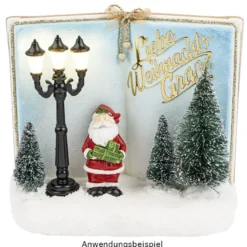 Deko-Figuren, Weihnachtsmänner, 7,5cm, 4 Stück