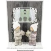 Deko-Figuren, Winterkinder, 15cm hoch, 2 Stück