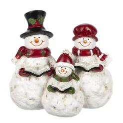 Deko-Figur, Schneemannfamilie, 13cm x 14cm x 10cm