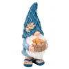 Deko-Figur, Wichtel mit Muscheln 1, 7,1cm x 8,6cm x 17,6cm