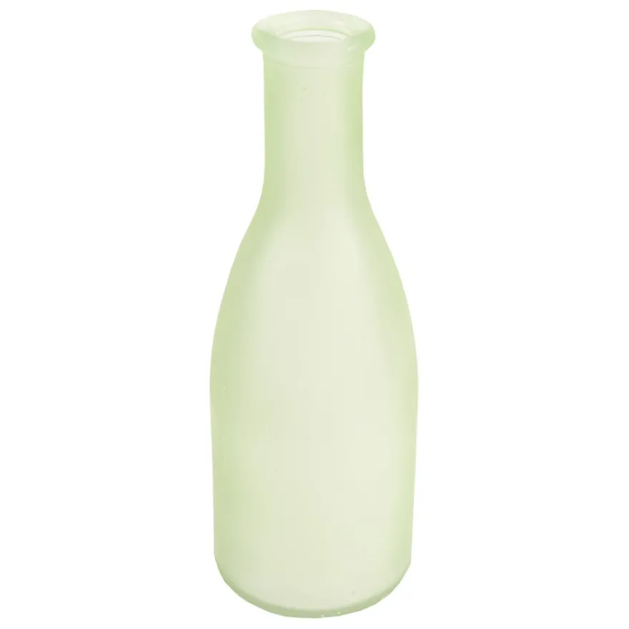 Deko-Flasche, Ø 6cm, 18cm, transluzent grün