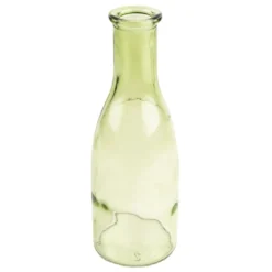 Deko-Flasche, Ø 6cm, 18cm, transparent grün