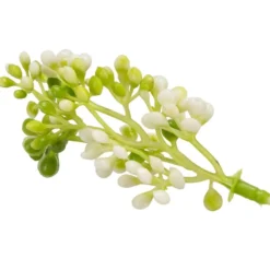 Deko-Floristik, Blütenknospen 6, 35g, 8cm lang, weiße Knospen