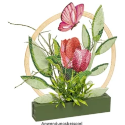Deko-Floristik, Blumenvielfalt, verschiedene Blumen, 3,5cm bis 12,5cm lang, 35g
