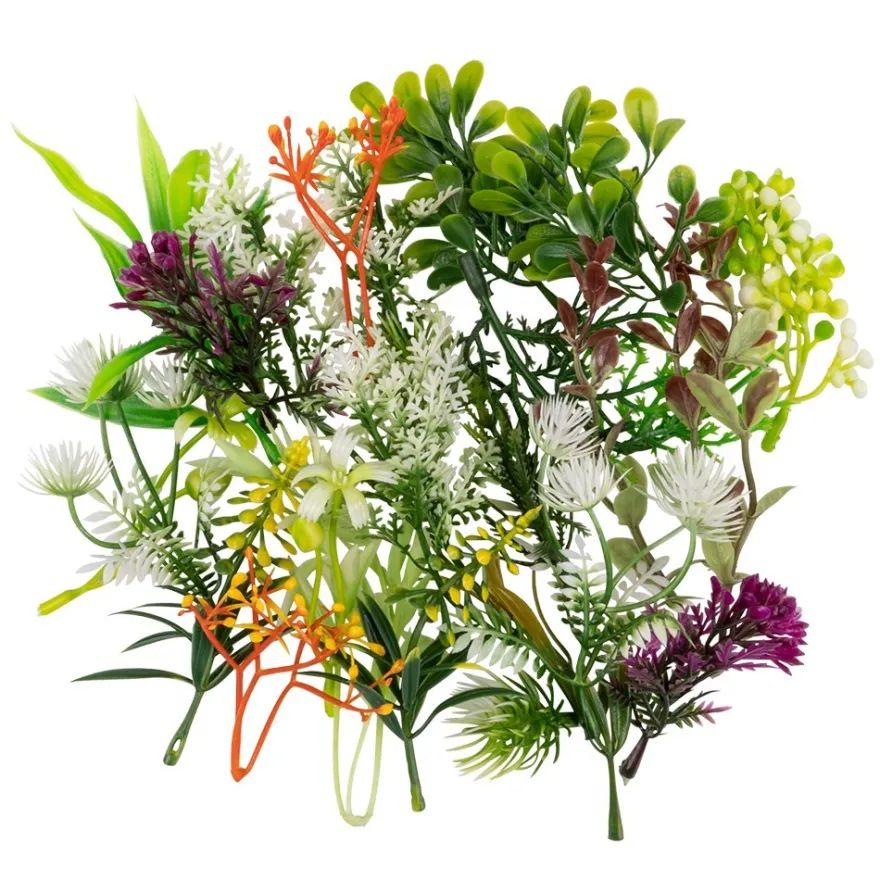 Deko-Floristik, Blumenvielfalt, verschiedene Blumen, 3,5cm bis 12,5cm lang, 35g