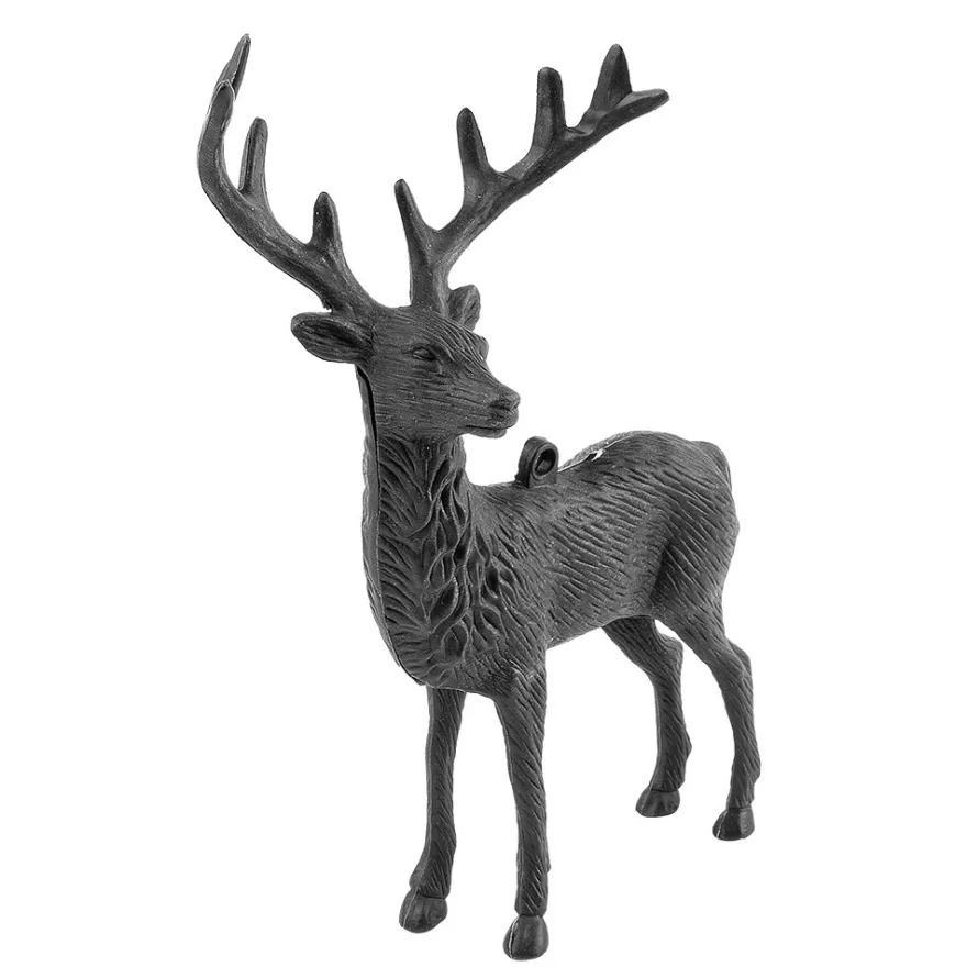 Deko-Hirsche 3, Rohlinge, 12cm x 14,5cm x 25cm, mit Öse zum Aufhängen, 3 Stück