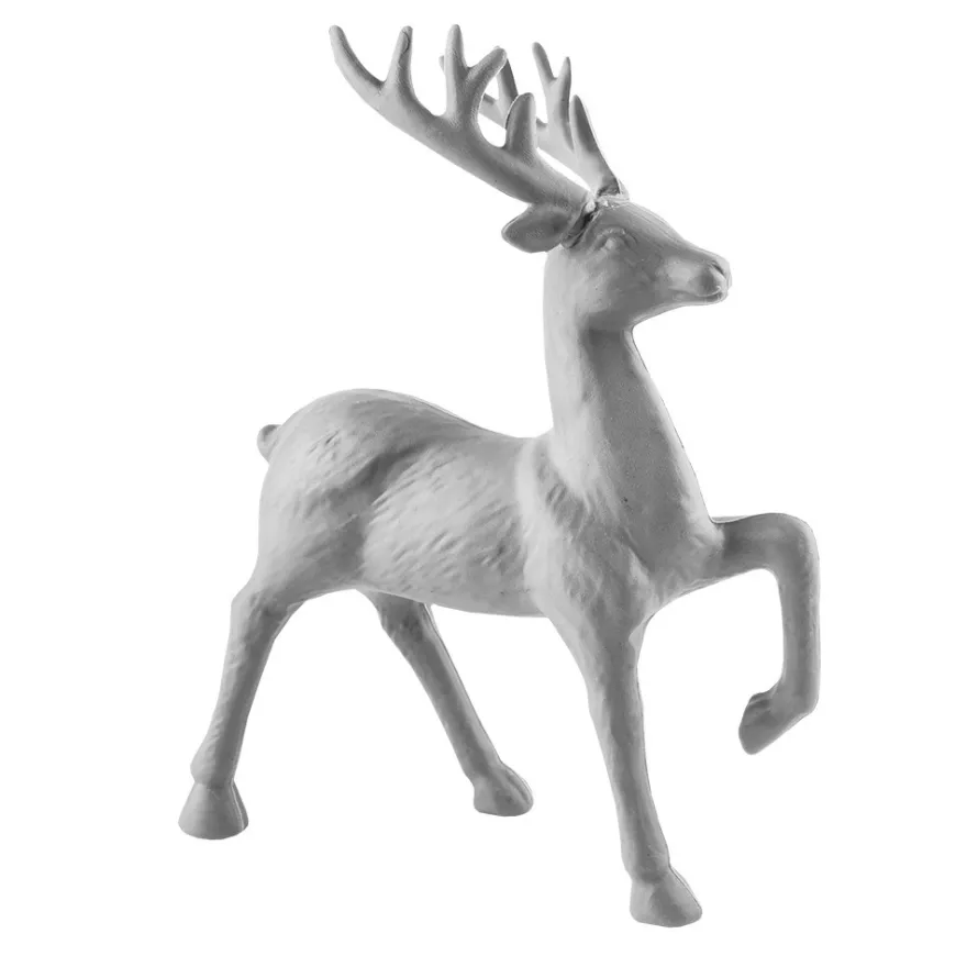 Deko-Hirsche 1, Rohlinge, 23cm x 14cm x 4,5cm, 2 Stück